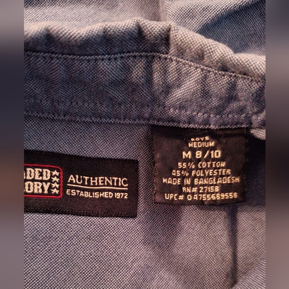 Faded Glory, Oxford Shirt, Boys size Medium - Picture 5 of 6